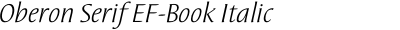 Oberon Serif EF-Book Italic